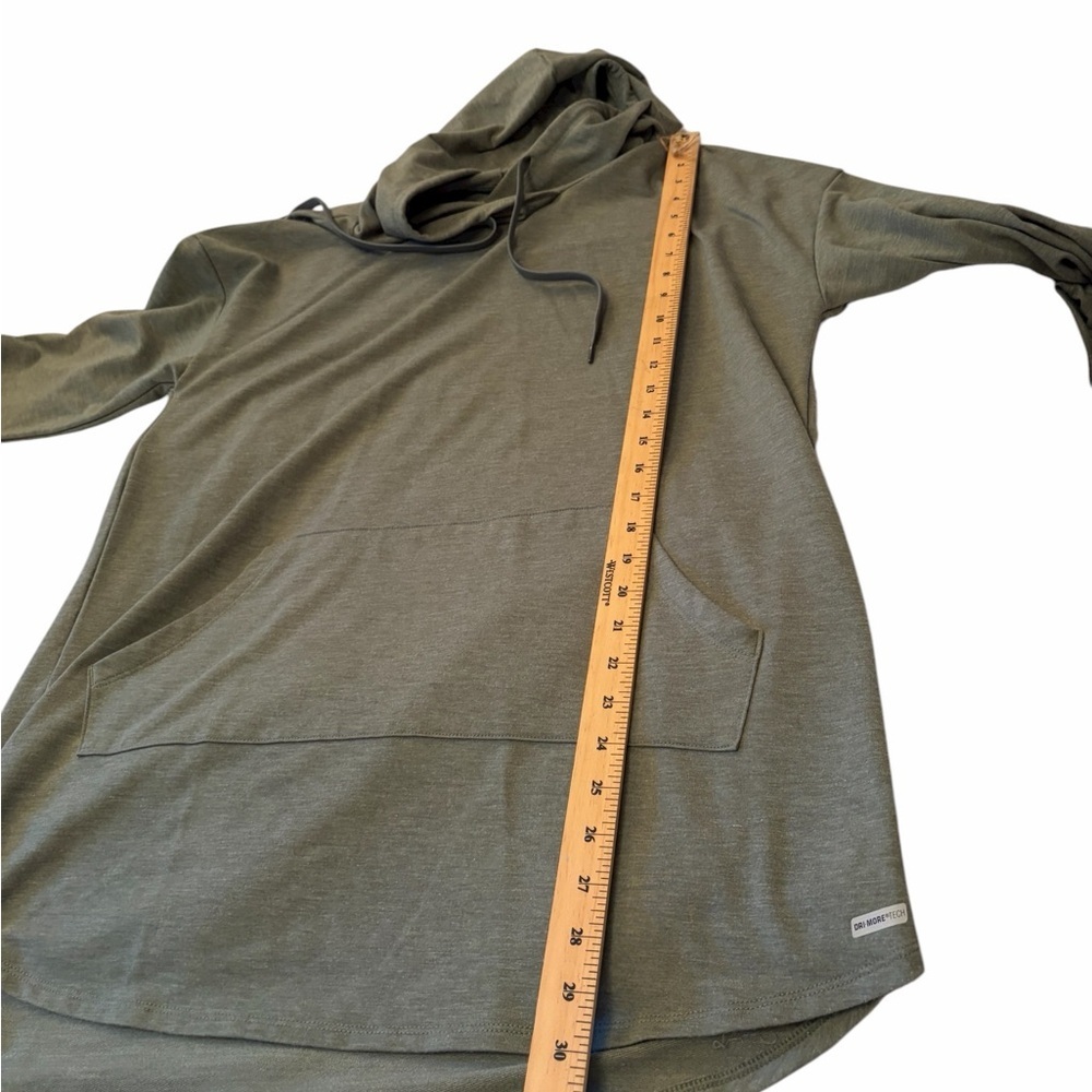 Athletic Works Ladies Dri More Green Heathered Hoodie-Pullover Sweater-Medium - Picture 7 of 12